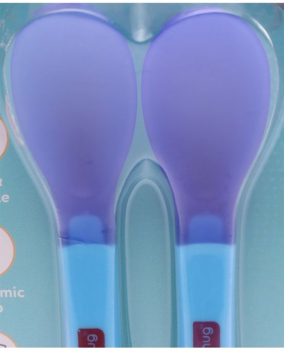 Babyhug Heat Sensitive Spoon Pack of 2- Blue