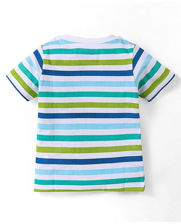 Babyhug Disney Cotton Knit Half Sleeves T-Shirts with Mickey Mouse Graphics Pack of 3 - Multicolour