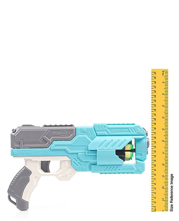 Babyhug Dart Gun With 6 Rotating Drum & 10 Soft Bullet Darts - Blue