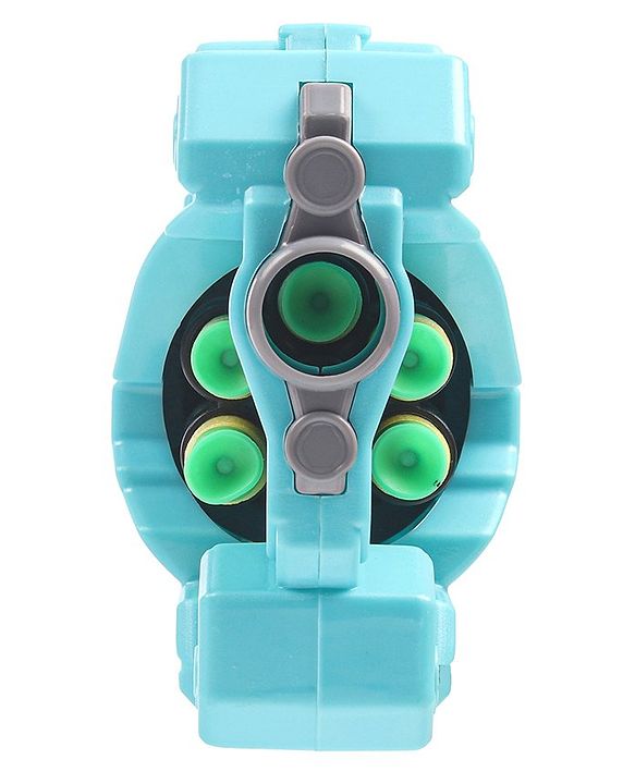 Babyhug Dart Gun With 6 Rotating Drum & 10 Soft Bullet Darts - Blue