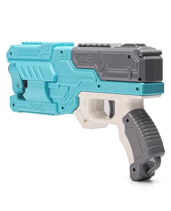 Babyhug Dart Gun With 6 Rotating Drum & 10 Soft Bullet Darts - Blue