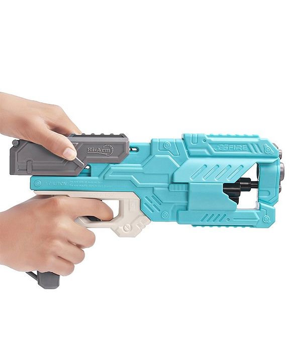 Babyhug Dart Gun With 6 Rotating Drum & 10 Soft Bullet Darts - Blue