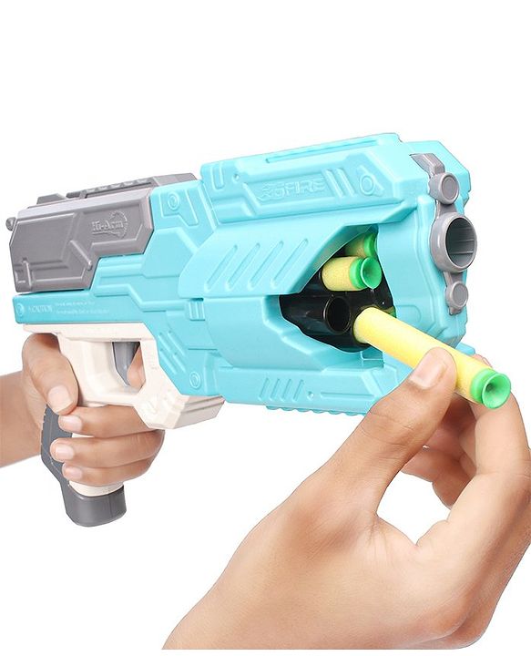 Babyhug Dart Gun With 6 Rotating Drum & 10 Soft Bullet Darts - Blue