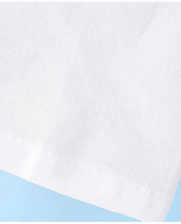 Babyhug 100% Cotton Woven Sleeveless Side Tie Knot Jhablas Solid Pack of 3 - White