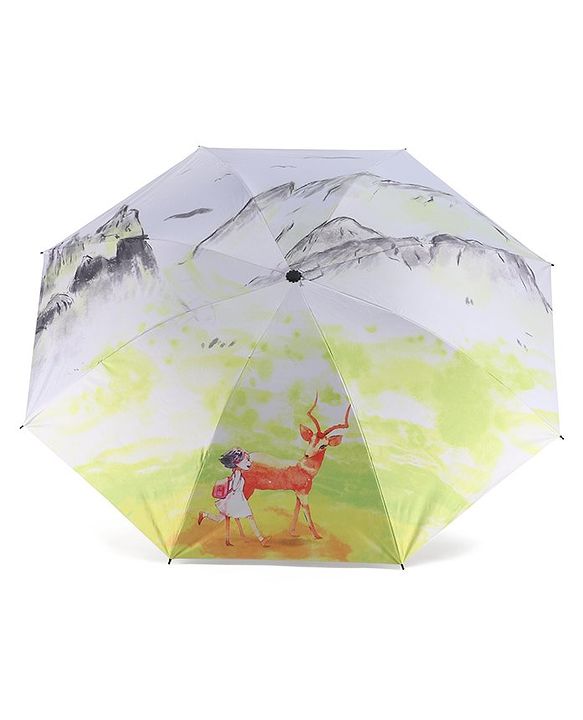 Pine Kids  Umbrella With Dear Design - Multicolor