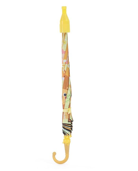 Babyhug Umbrella With Animal Print - Multicolor