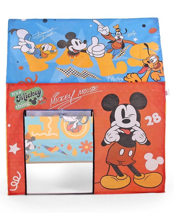 Babyhug Disney Mickey Mouse & Friends Play Tent House - Multicolor | Encourages team play, Adventure and fun | Helps develop social skills, creativity and imagination | Easy-to-Set up | BIS Certified