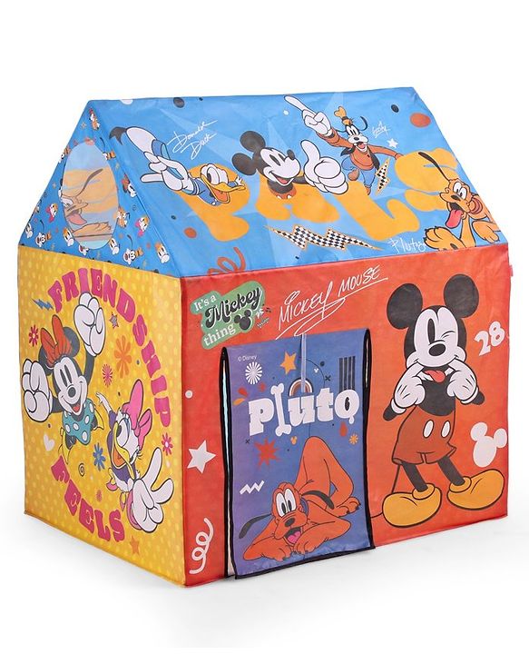 Babyhug Disney Mickey Mouse & Friends Play Tent House - Multicolor | Encourages team play, Adventure and fun | Helps develop social skills, creativity and imagination | Easy-to-Set up | BIS Certified