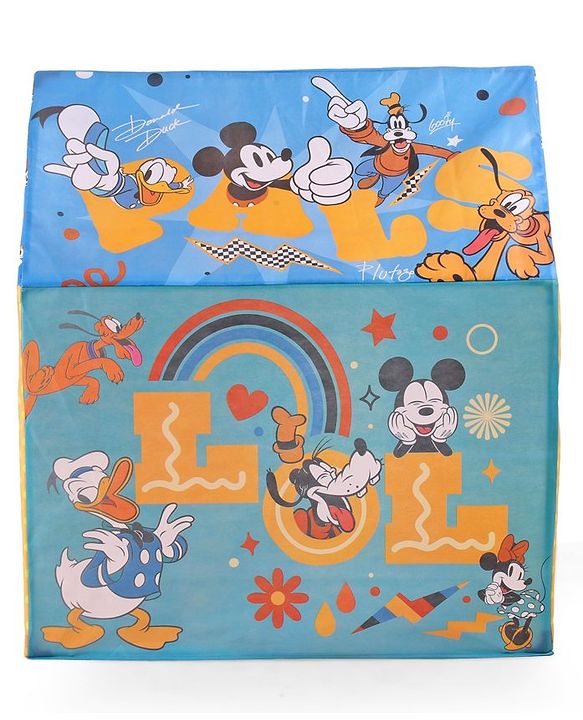 Babyhug Disney Mickey Mouse & Friends Play Tent House - Multicolor | Encourages team play, Adventure and fun | Helps develop social skills, creativity and imagination | Easy-to-Set up | BIS Certified
