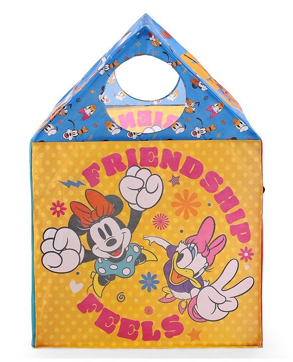 Babyhug Disney Mickey Mouse & Friends Play Tent House - Multicolor | Encourages team play, Adventure and fun | Helps develop social skills, creativity and imagination | Easy-to-Set up | BIS Certified