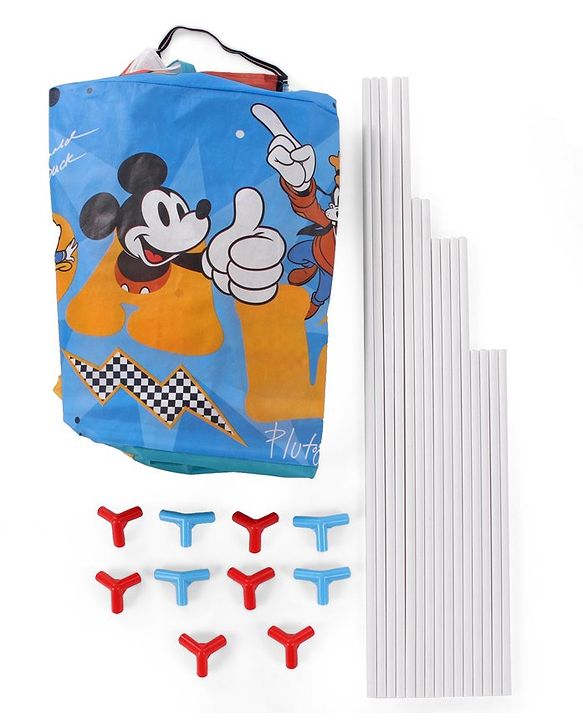 Babyhug Disney Mickey Mouse & Friends Play Tent House - Multicolor | Encourages team play, Adventure and fun | Helps develop social skills, creativity and imagination | Easy-to-Set up | BIS Certified
