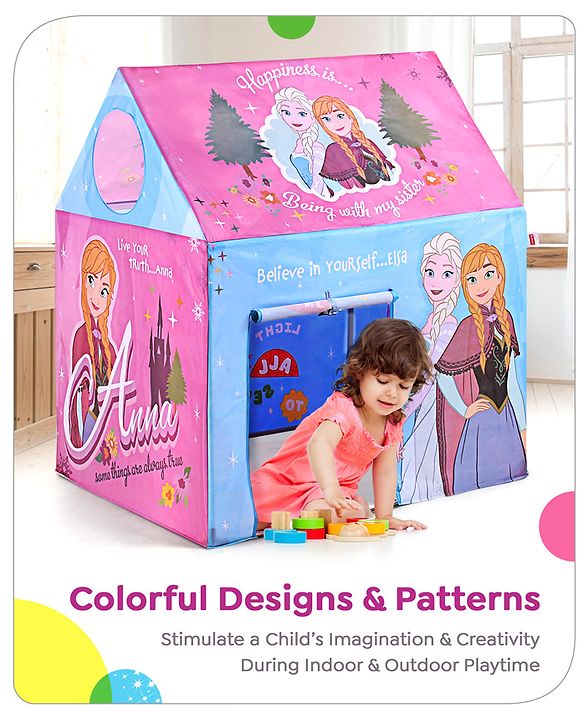 Babyhug Disney Mickey Mouse & Friends Play Tent House - Multicolor | Encourages team play, Adventure and fun | Helps develop social skills, creativity and imagination | Easy-to-Set up | BIS Certified
