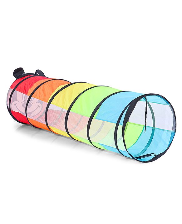 Babyhug Disney Mickey Mouse 6 Feet Long Foldable Crawling Tunnel - Red