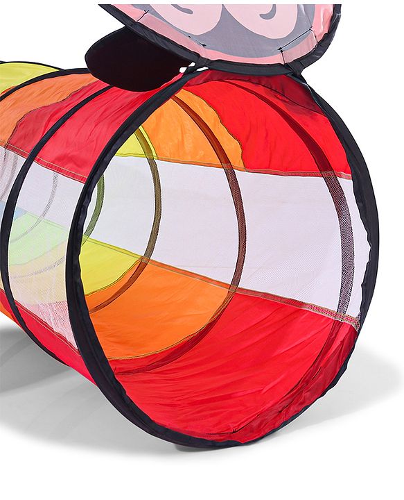 Babyhug Disney Mickey Mouse 6 Feet Long Foldable Crawling Tunnel - Red