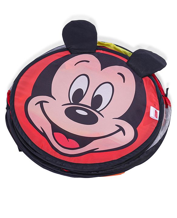 Babyhug Disney Mickey Mouse 6 Feet Long Foldable Crawling Tunnel - Red