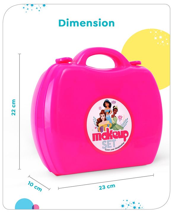 Babyhug Disney Princess My Vanity Makeup Suitcase Playset 21 Pieces - Pink