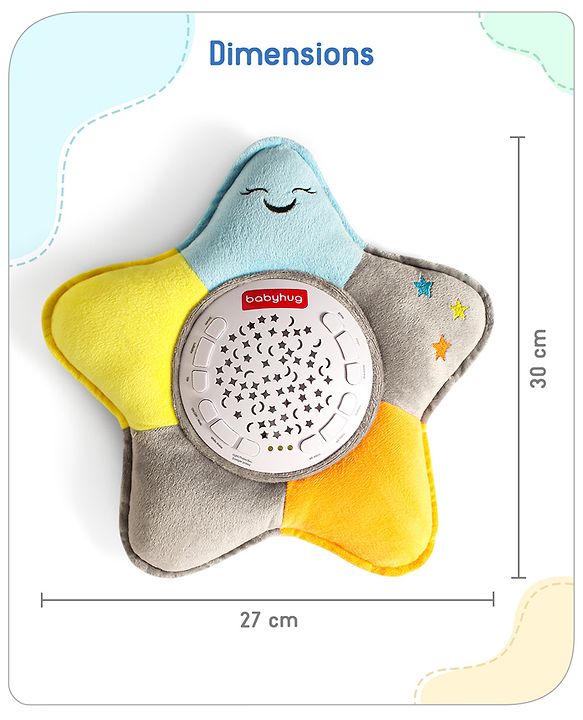 Babyhug Dreamy Light Projector - Multicolor | Soothing Starry Night Light Projector | Creates Calming Sleep Ambiance | Gentle & Safe for Babies | BIS Certified