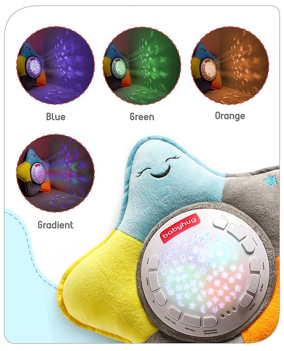 Babyhug Dreamy Light Projector - Multicolor | Soothing Starry Night Light Projector | Creates Calming Sleep Ambiance | Gentle & Safe for Babies | BIS Certified
