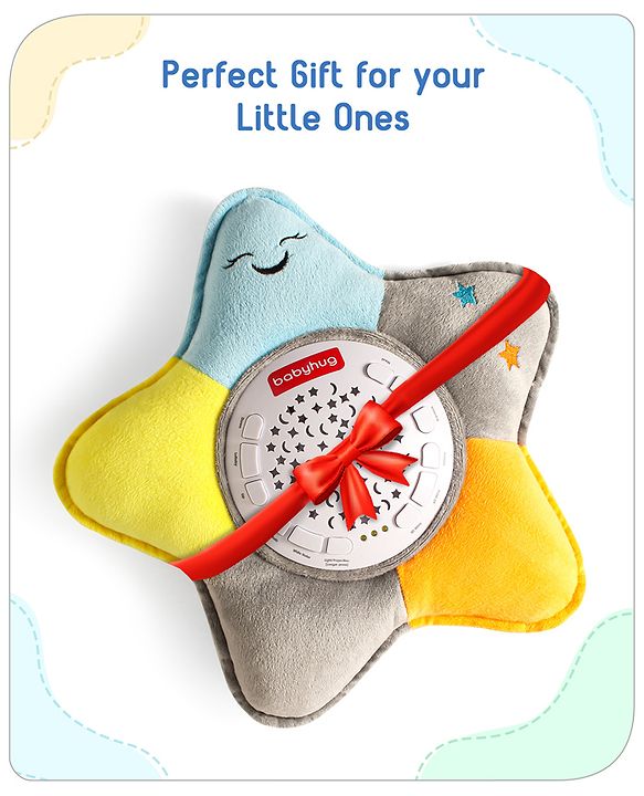 Babyhug Dreamy Light Projector - Multicolor | Soothing Starry Night Light Projector | Creates Calming Sleep Ambiance | Gentle & Safe for Babies | BIS Certified