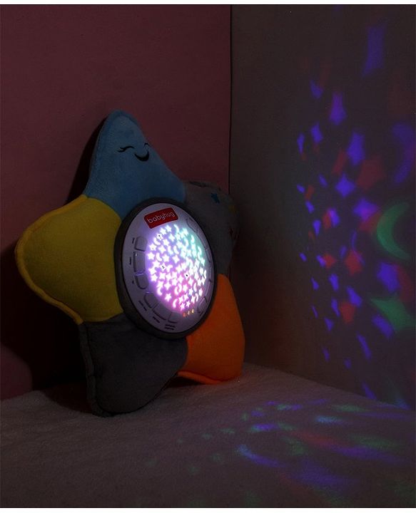 Babyhug Dreamy Light Projector - Multicolor | Soothing Starry Night Light Projector | Creates Calming Sleep Ambiance | Gentle & Safe for Babies | BIS Certified