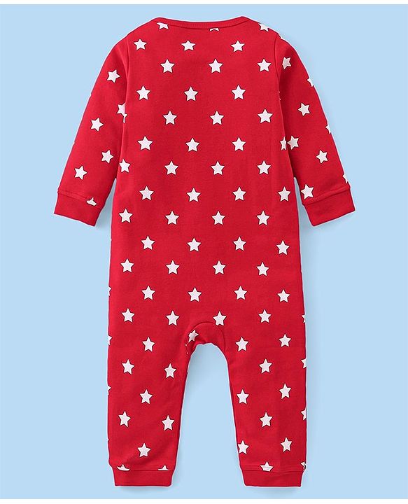 Babyhug 100% Cotton Knit Full Sleeves Romper Alphabet Print Pack of 2- Multicolor