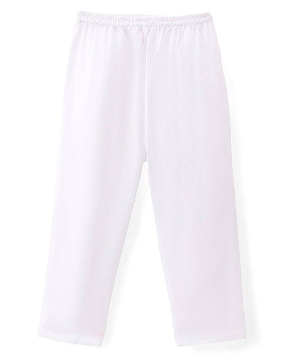 Babyhug Cambric Woven Full Sleeves Floral Embroidered Kurta Pyjama Set - Peach