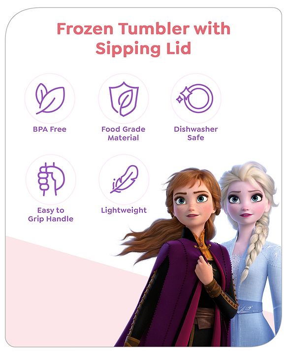 Babyhug Disney Nitro Sipper With Frozen Theme - 350 ml