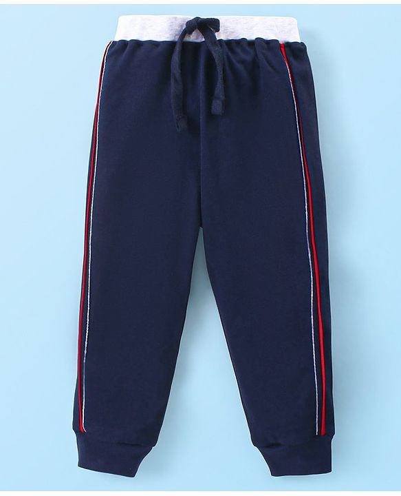 Babyhug Cotton Knit Full Sleeves Striped Hoodie With T-Shirt & Lounge Pants - Multicolor