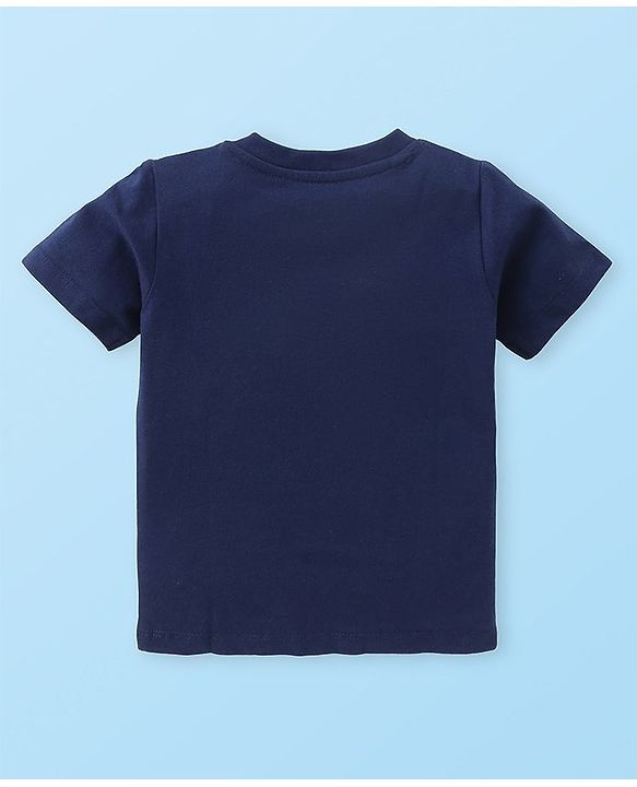 Babyhug Marvel Cotton Knit Half Sleeves T-shirt With Spiderman Graphics Pack of 3 - Red & Navy Blue