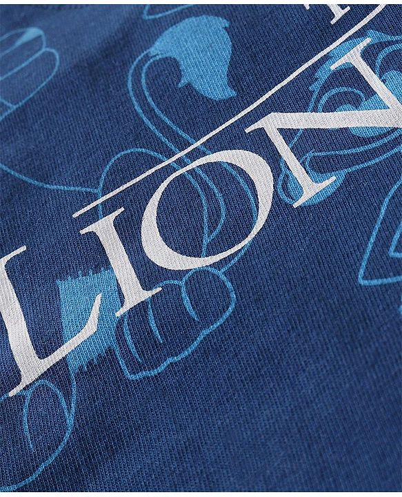Babyhug Disney Cotton Half Sleeves T-Shirts With Lion King Graphics  Pack of 3 - Blue & White