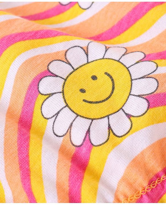 Babyhug 100% Cotton Knit Bloomers with Polka Dots & Floral Print  Pack of 3 - Multicolour