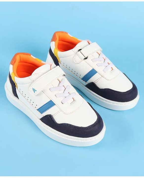 Pine Kids Velcro Closure Casual Shoes  - White