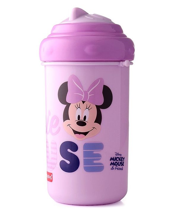 Babyhug Disney Straw Sipper with Strap & Mickey Mouse Print - 360 ml
