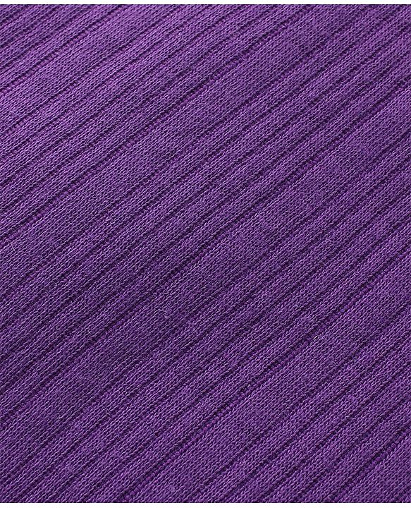 Babyhug Front Open Full Sleeves Thermal Vest - Purple