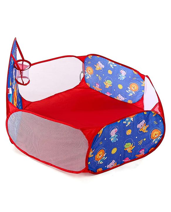 Babyhug Jump & Joy Jungle Animal Activity Ball Pool  Set With 50 Colourful Balls for Kids|Ball Pit for Kids 2+ Years |Birthday Gift for Kids|BIS Certified