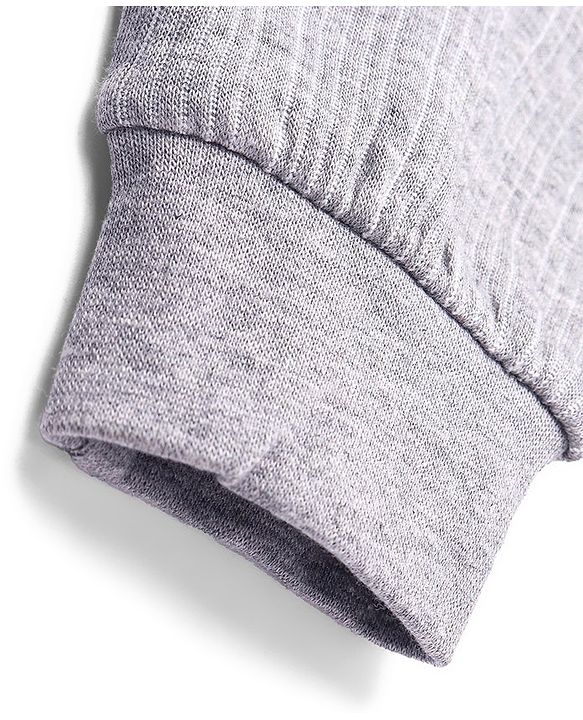 Babyhug Full Length Thermal Legging Solid Colour - Light Grey