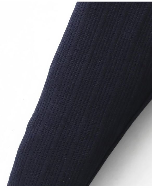 Babyhug Full Length Thermal Bottom Solid Colour -Navy Blue