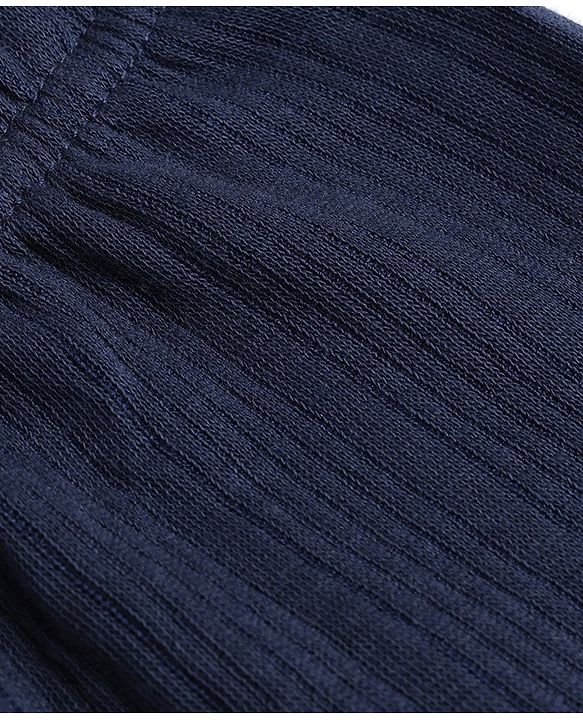 Babyhug Full Length Thermal Bottom Solid Colour -Navy Blue