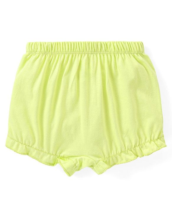 Babyhug 100% Cotton Knit Bloomers with Floral & Strawberry Print Pack of 3 - Multicolour
