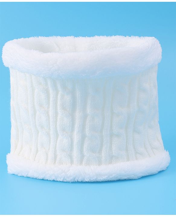 Pine Kids Woolen Cap & Muffler Set with Pom Pom - Red