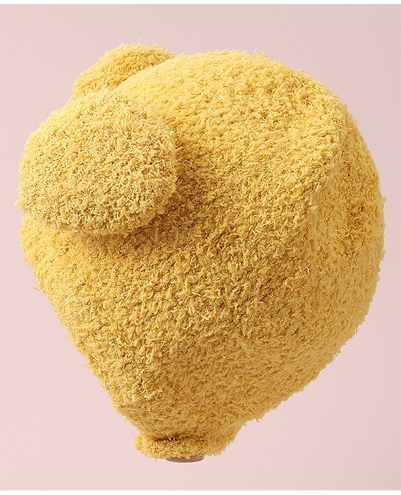 Babyhug Woollen Cap with Applique - Yellow