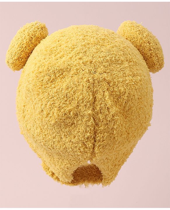 Babyhug Woollen Cap with Applique - Yellow