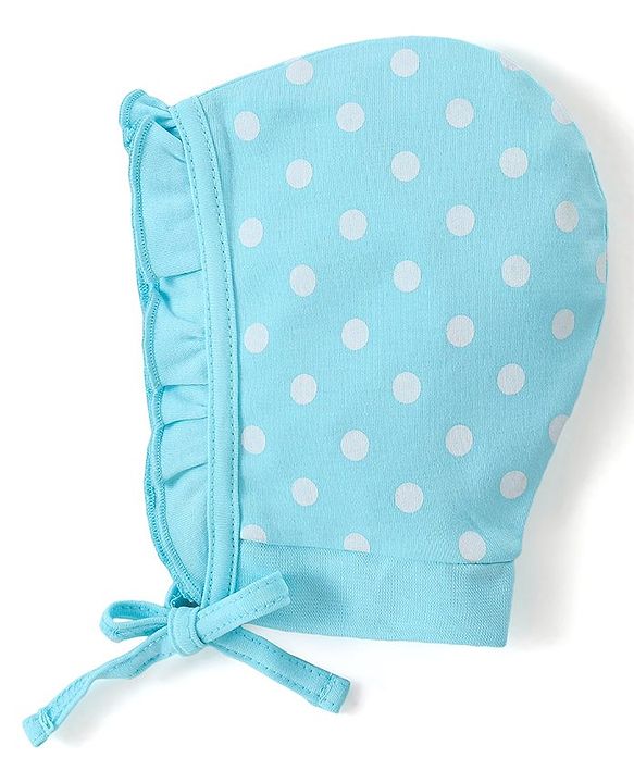 Babyhug 100% Cotton Cap with Knot Pack of 2 - Multicolor