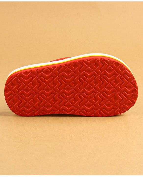 Cute Walk by Babyhug Slip On Flip Flops with Back Strap Closure - Red