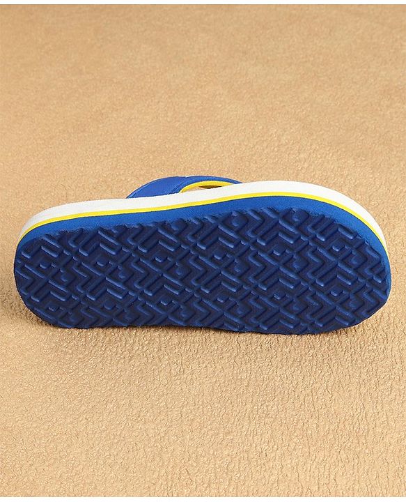 Cute Walk by Babyhug Slip On Flip Flops Lion Print -Blue