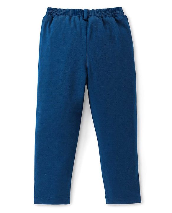 Babyhug Woven Full Sleeves Tree Printed 3 Piece Party Suit - Blue