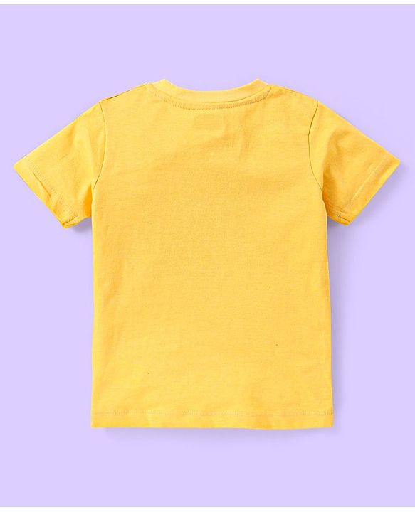 Babyhug 100% Cotton Knit Half Sleeves T-Shirt with Frog Graphics Pack of 3- Multicolour