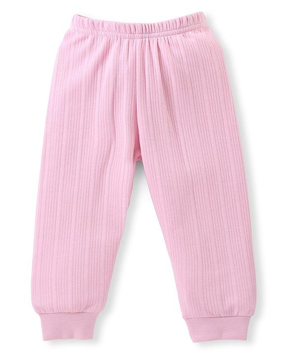 Babyhug Solid Colour Full Sleeves Thermal Vest with Pullover & Pant Pack of 3 - Pink
