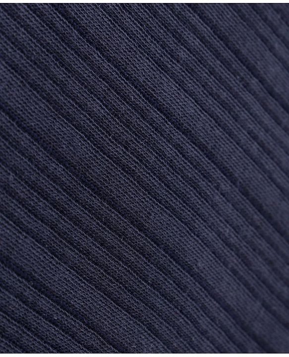 Babyhug Full Sleeves Solid Thermal Vests & Pant Set of 3 - Navy Blue