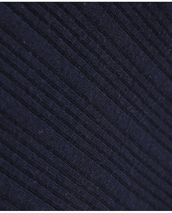 Babyhug Full Sleeves Solid Thermal Vests & Pant Set of 3 - Navy Blue
